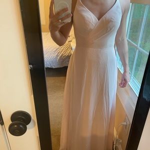 Azazie NWT Davis Blushing Pink Bridesmaid Dress